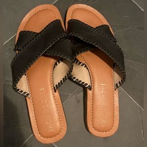 Jack Rogers Sloane Band Black Sandals